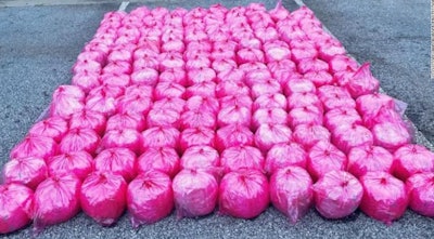 U.S. Customs and Border Protection officers found 1,7671. pounds of alleged methamphetamine during an inspection in Texas.