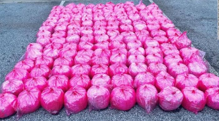 U.S. Customs and Border Protection officers found 1,7671. pounds of alleged methamphetamine during an inspection in Texas.