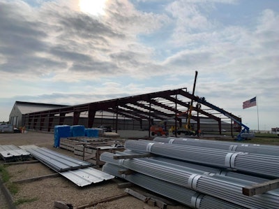 Iowa 80 Truck Stop Truck Museum expansion when it was under construction