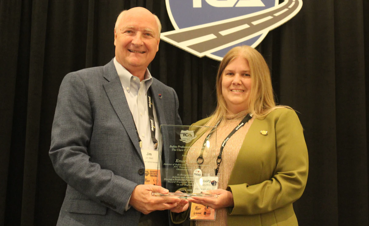 BrieflyBriefly FTC Transportation’s Emory Mills wins TCA annual