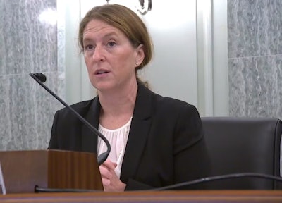 Robin Hutcheson at Senate committee hearing