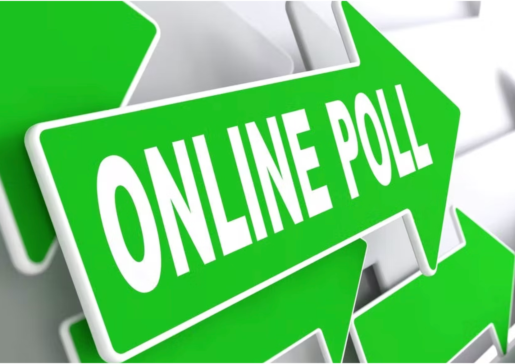 Online poll sign