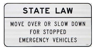 Move Over highway sign