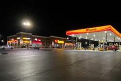 Love's truck stop at night