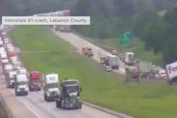 Traffic backup on I-81