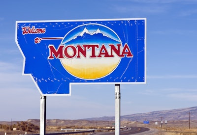 Montana highway sign