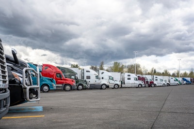 Truck parking lot