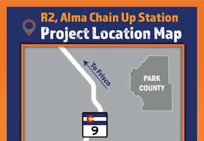 Chain-up station map