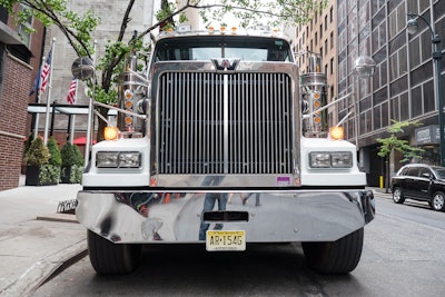 Truck on New York City street
