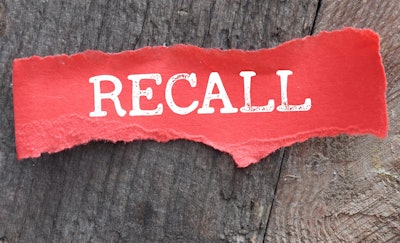 'Recall' written on red paper