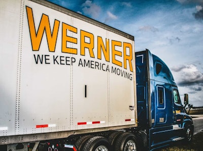 Werner Enterprises truck and trailer