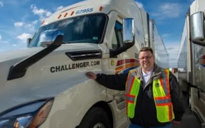 Truck driver with tractor-trailers