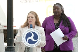 FMCSA Deputy Administrator Robin Hutcheson at podium