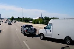 Truck accident on Texas highway