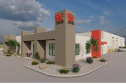 Rendering of new truck company facility