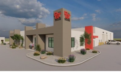 Rendering of new truck company facility