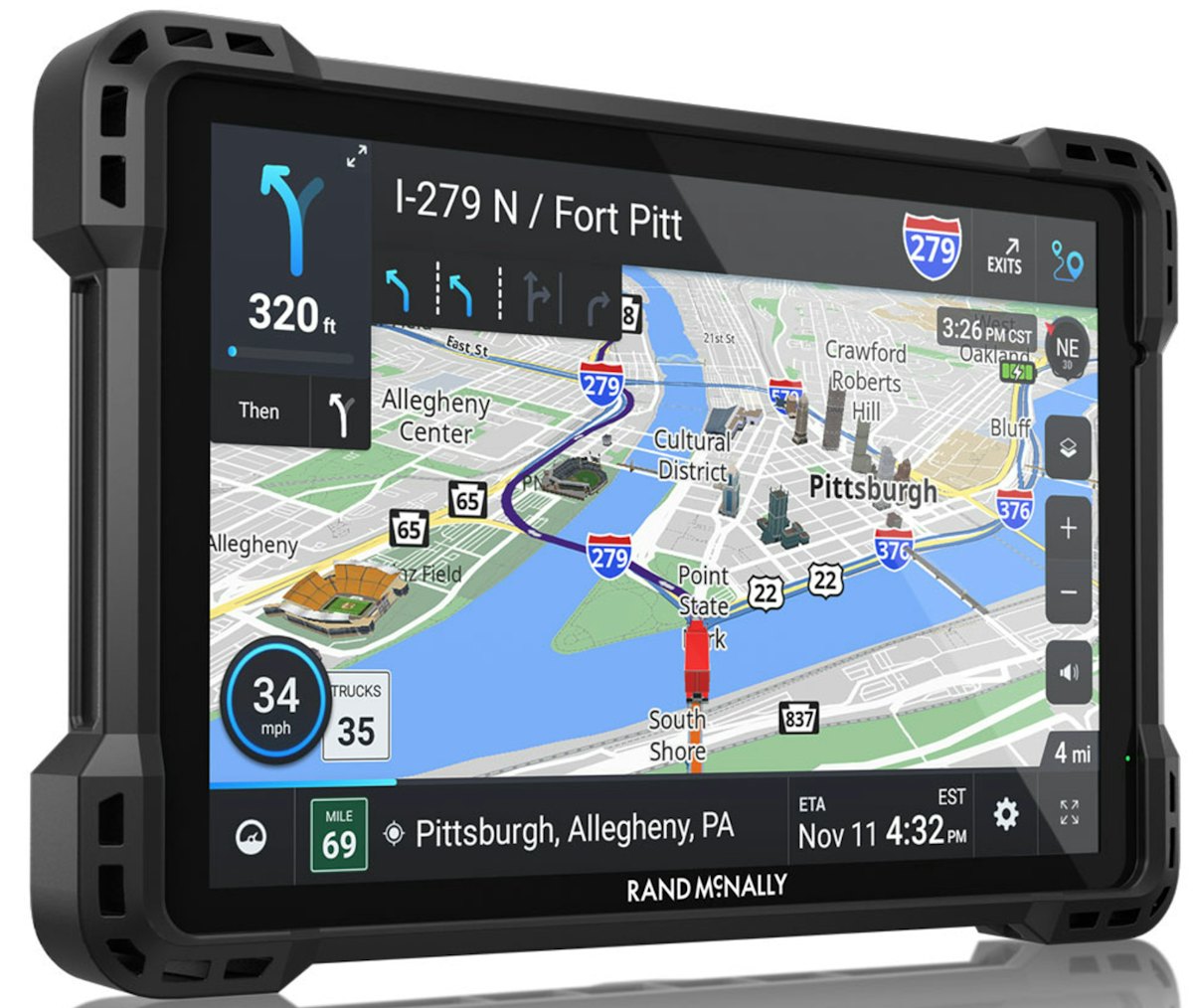 Rand McNally delivers navigation device loaded with truckspecific