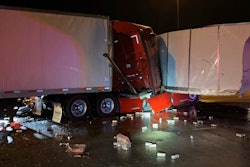Two-truck collision