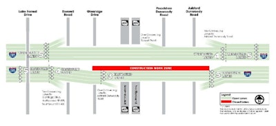 Road construction map