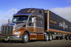 Tractor-trailer on highway