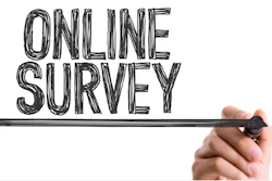 Online survey sign
