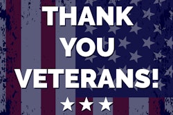 Thank you veterans sign