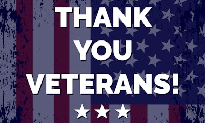 Thank you veterans sign