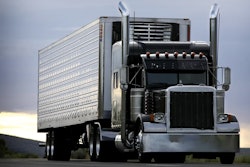 Tractor-trailer on highway