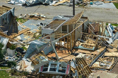Florida homes damaged by Hurricane Ian