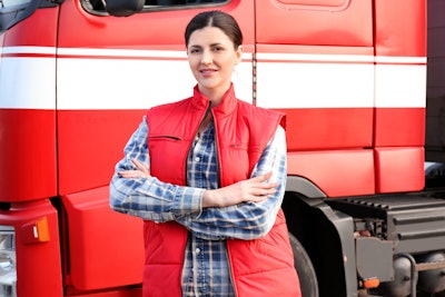 Woman truck driver