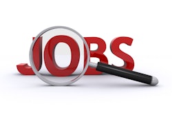 Jobs sign with magnifying glass