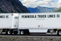 White tractor-trailer