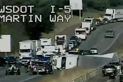Washington State DOT highway cam shows accident scene