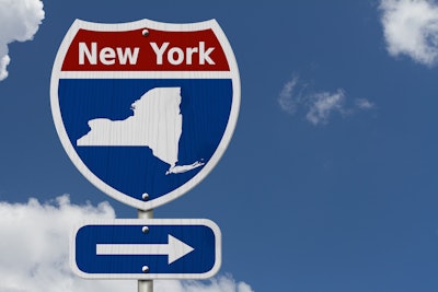 New York state highway sign