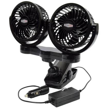 12-volt dual fan