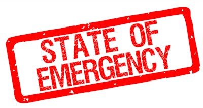 State of Emergency sign