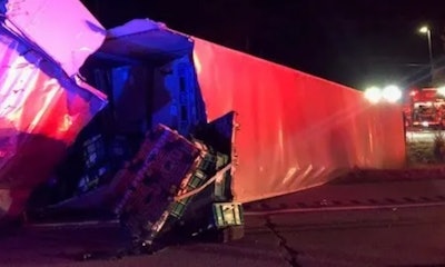 Tractor-trailer accident