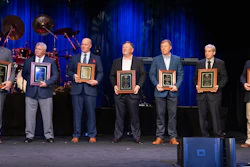 Fleet safety award finalists on stage