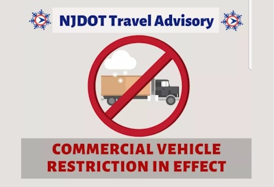 NJ travel advisory graphic