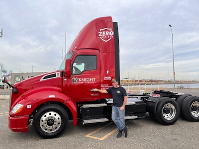 Driver with Kenworth T680E