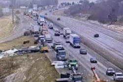 I-80 pileup in Iowa
