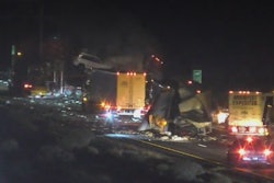 Traffic at accident scene