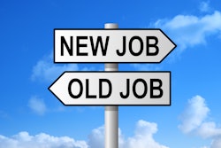 New Job/Old Job sign post