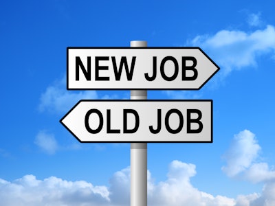 New Job/Old Job sign post
