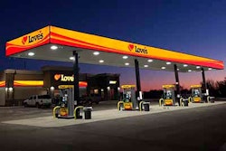 Love's gas pumps