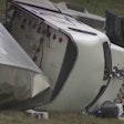 Tractor-trailer crash