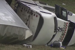 Tractor-trailer crash