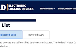 Opening page of Registered ELDs webspage