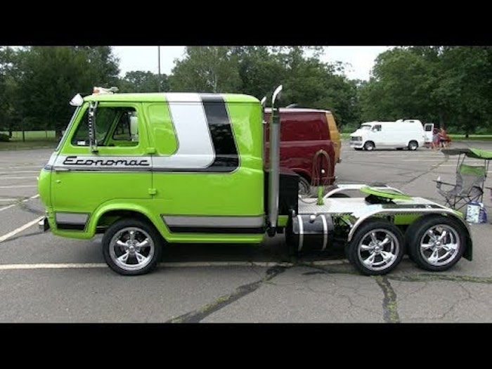 Couple turns a 67 Ford van into what they call the ECONOMAC