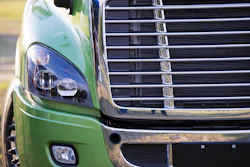 Front of a heavy-duty truck